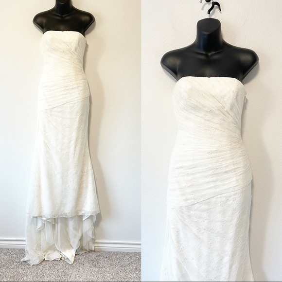White By Vera Wang Wedding Dress Style VW351044 Size 2 - Picture 5 of 16